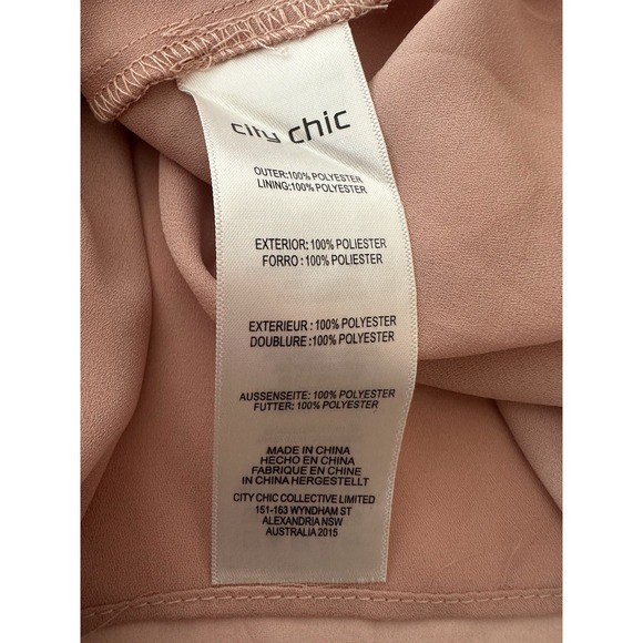 City Chic Dress Women L/20 Plus Floral V-Neck Mini Summer Vacation Formal New‎ - Picture 5 of 9